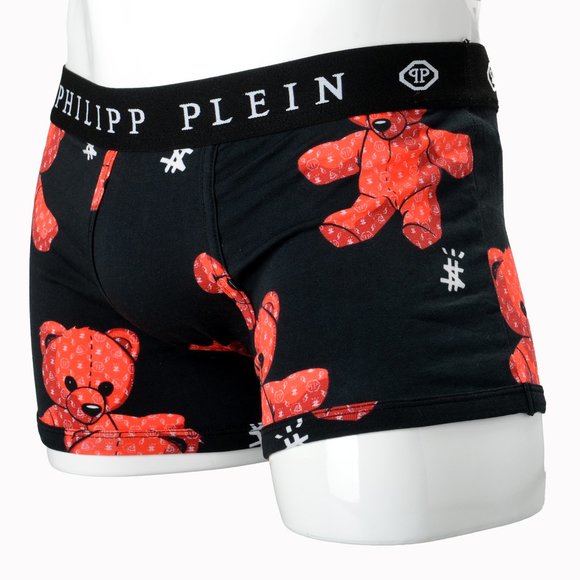 Philipp Plein Men's Multi-Color Logo Print Boxer Brief Underwear Bi-Pack - Picture 3 of 8